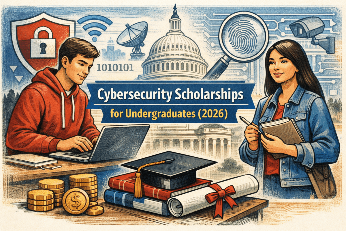 Cybersecurity Scholarships for Undergraduates (2026) — 20+ Verified