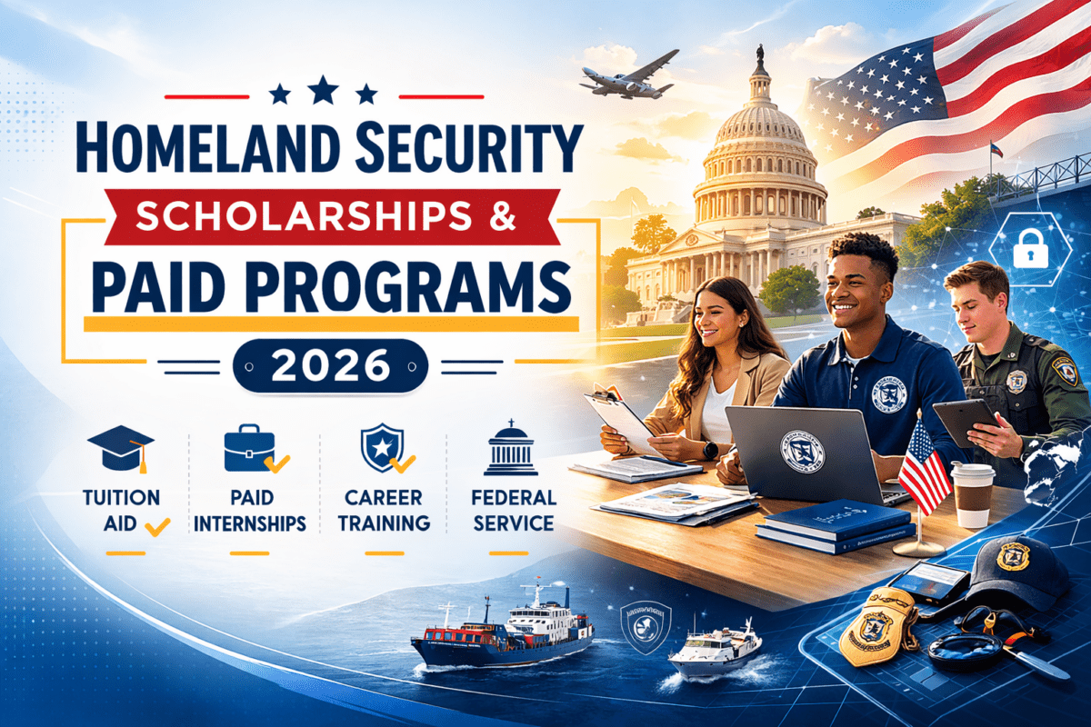 Homeland Security Scholarships (2026) - ScholarshipsandGrants.us