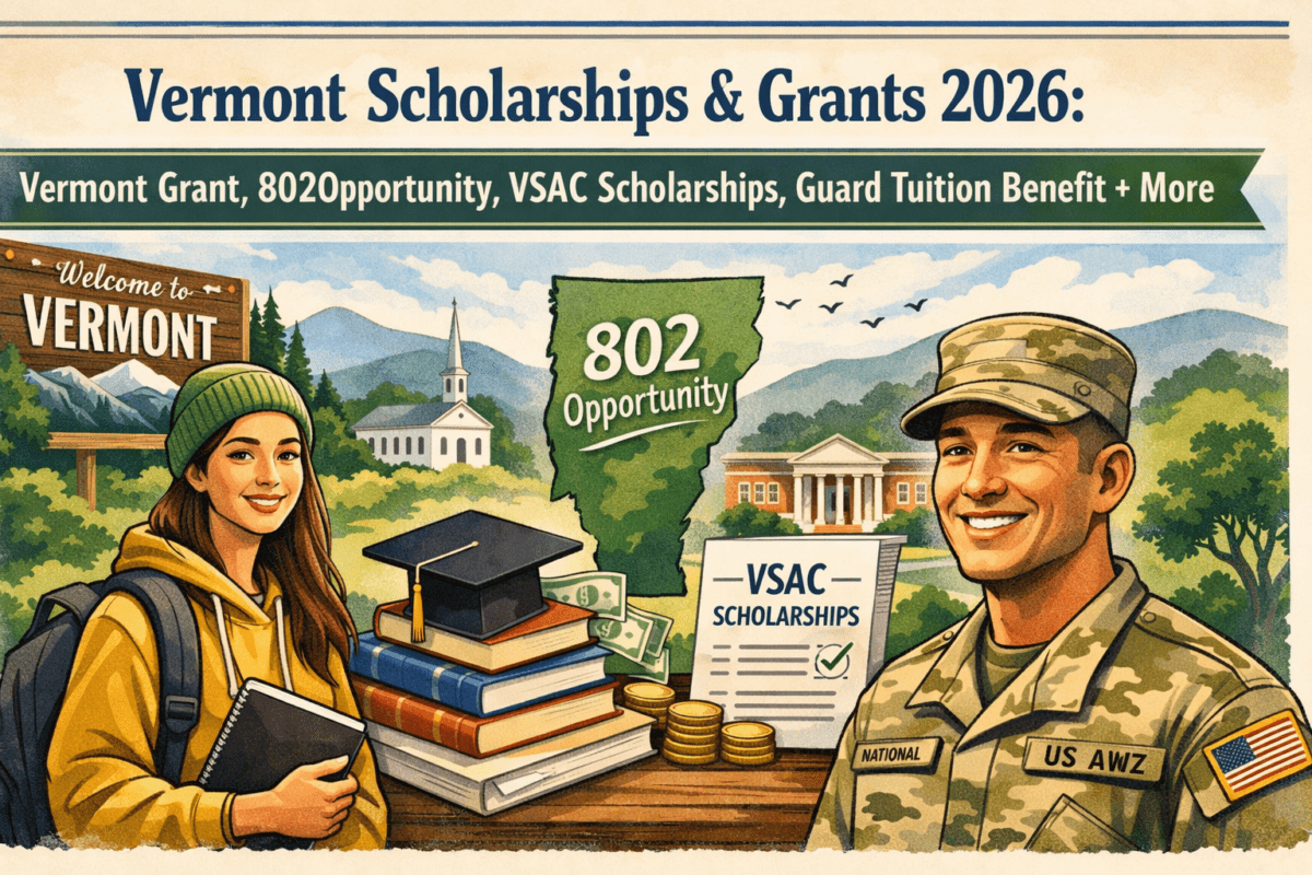 Vsac Vermont Scholarships & Grants 2026: Vermont Grant, 802Opportunity, VSAC ...