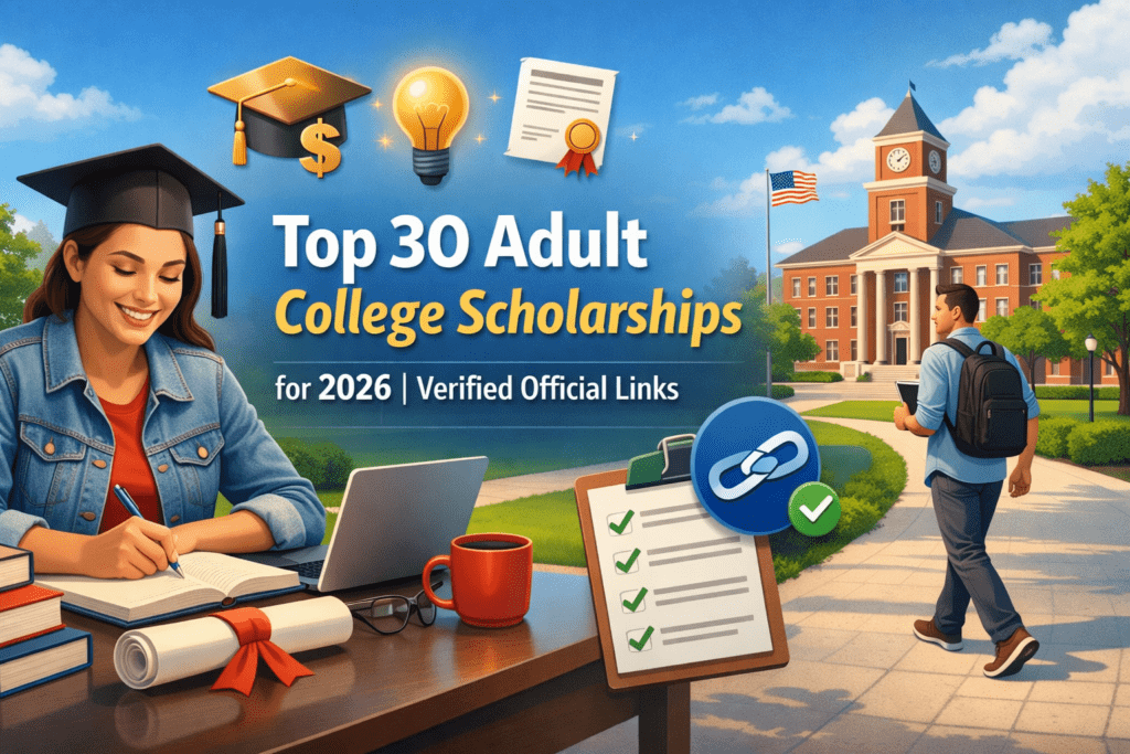 Top 30 Adult College Scholarships for 2026 | Verified Official Links ...