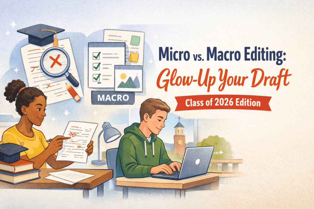 Micro vs. Macro Editing: Glow-Up Your Draft (Class of 2026 Edition ...
