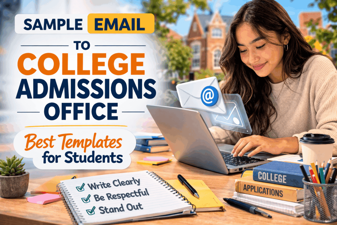 Email tips for college admissions