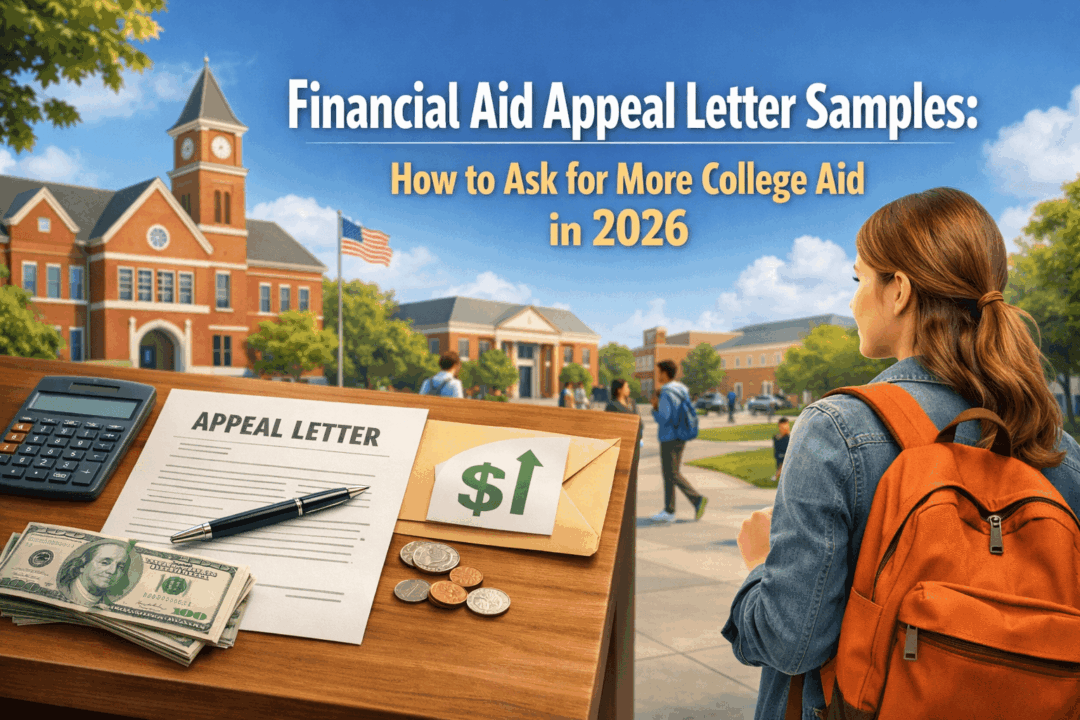 Financial aid appeal letter and campus view