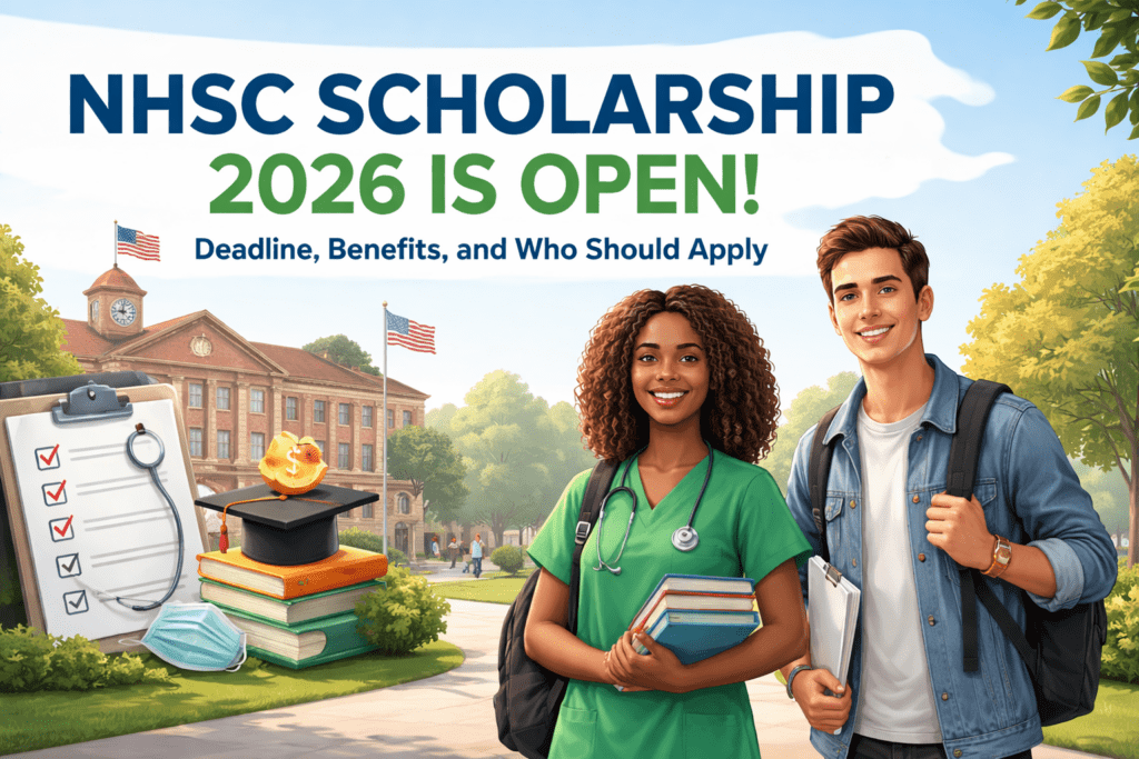 NHSC Scholarship 2026 Is Open: Deadline, Benefits, and Who Should Apply ...