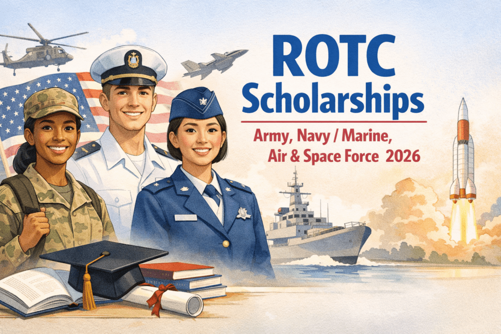 Grfd ROTC Scholarships (Army, Navy/Marine, Air & Space Force) — Deadlines ...
