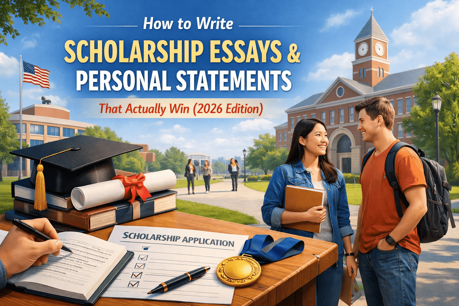 Writing scholarship essays outdoors